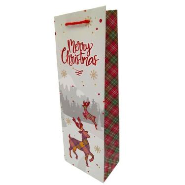 Imagem de Sacola/Embalagem Presente 36x12x8cm Marry Christimas2-Quanhe