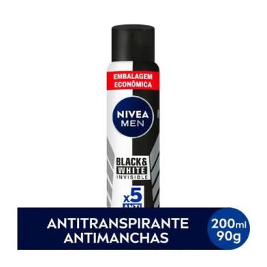 Imagem de Desodorante Aerosol Nive Men Black & White Invisible 48h 200ml Embalag