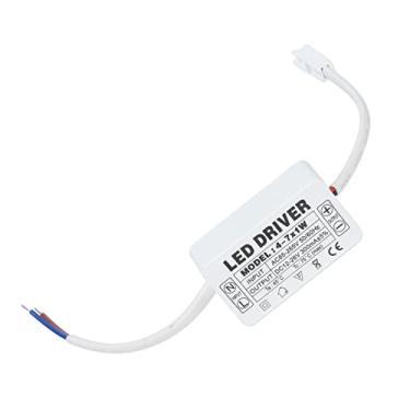 Imagem de Driver LED 4-7X1W, Transformador de Fonte de Alimentação de Corrente Constante de 300mA Sem Cintilação, Portátil para DIY Pode Conectar 4~7 Contas de Lâmpada de 1W, Proteção
