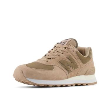 Imagem de New Balance Tênis feminino 574 V2 Sea Salt, Liso Taupe/Cogumelo/Sal Marinho, 5.5