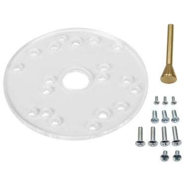 Imagem de Ferramenta de Carpintaria de Visibilidade Acrílica de Roteador de Placa Base Universal para Roteadores de Acabamento