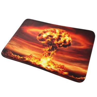 Imagem de Tapetes de banheiro do exército, tapete de banho de nuvem de cogumelo nuclear, 40,6 x 61 cm, tapete de banheiro antiderrapante, acessórios de decoração de casa para chuveiro, banheira, quarto, cozinha