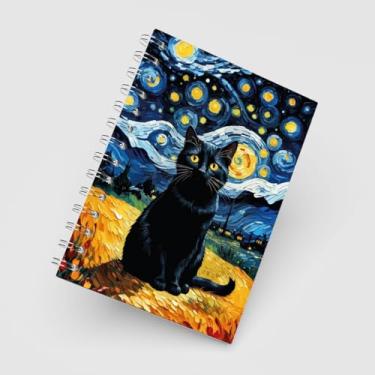 Imagem de Caderno Grande 19x27 - Gatos - Céu estrelado