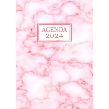 Imagem de Agenda Journalier 2024: Restez Organisé du 1er janvier 2024 au 31 décembre 2024 | Pages de Contacts, Emplois du Temps, Journal de Mots de Passe, Jours Fériés, Anniversaires et Bien Plus Encore !