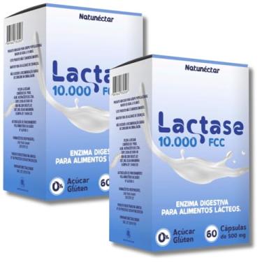 Imagem de Kit Combo Lactase Total 120 Cápsulas 10.000fcc Enzima Lactose