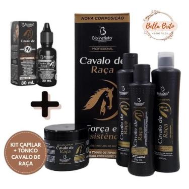 Imagem de Kit cavalo de raça 4 itens + tonico capilar 30 ml - BIO INSTINTO