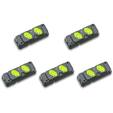 Imagem de Kit C/5 - Tomada Barra Fiolux   Dupla 20A 2 Polos+Terra P...