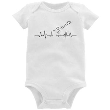 Imagem de Body Bebê Contra Baixo Batimentos Cardíacos - Foca na Moda, Branco, M
