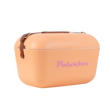 Imagem de Polarbox Cooler Cooler retrô para praia, vintage, piquenique, lancheira, portátil, viagem, acampamento, caminhada, caixa de gelo estilo anos 90, extra grande, leve para latas, cervejas e bebidas