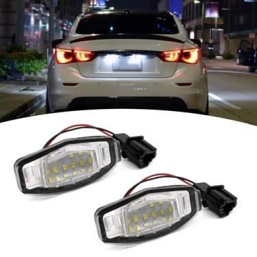 Imagem de Conjunto de lâmpada de placa de licença LED, OEM # 34100S0A013 34104S0A013 34100S84A01 34106SNBA01 34103SNB003, compatível com Honda Accord Civic City MK4 MR-V/Pilot Odyssey (branco)