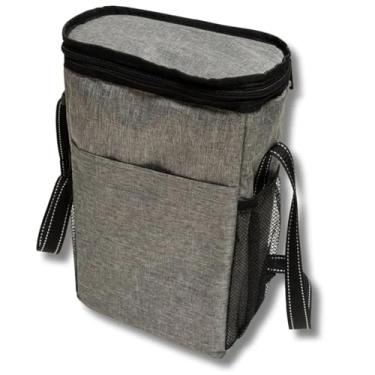 Imagem de Bolsas Térmicas para Garrafa de Vinho Wine Bag (Cinza | Oxford | 2 Garrafas)