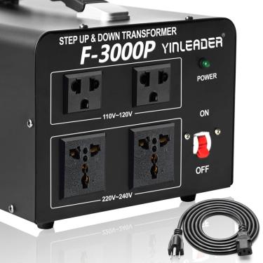 Imagem de Transformador conversor de tensão Yinleader 3000W 110V/220V