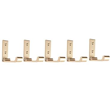 Imagem de Cabide dobrável para casaco, 5 peças, ganchos de parede de metal, ganchos dobráveis de liga de alumínio, fixados na parede para pendurar casaco, chapéu, toalha, cabideiro, suporte de parede