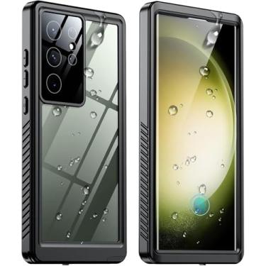 Imagem de SPIDERCASE Capa à prova d'água para Samsung Galaxy S23 Ultra, protetor de tela integrado [IP68 subaquático] [3,5 m grau militar à prova de choque] Capa de proteção total para celular de 6,8 polegadas