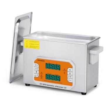 Imagem de NOVMOS Limpador ultrassônico, controle de tela sensível ao toque, máquina de 4,5 L para limpeza de joias