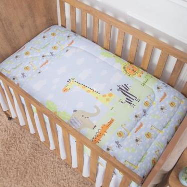 Imagem de Edredom POP para bebê Menino e Menina - Miguel Baby, Safari Azul