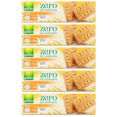 Imagem de Kit 5 Biscoito Importado Fibra Integral Gullon 170G S/Açúcar - Gullom