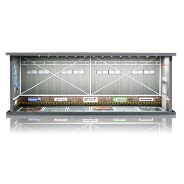 Imagem de Saichotoy Vitrine Para Hot Wheels: Garagem De Estacionamento Empilhável Para Carrinho De Brinquedo Matchbox Em Escala 1/64, Armazenamento De Espuma Para Monster Trucks Com Luz Led E Capa De Acrílic