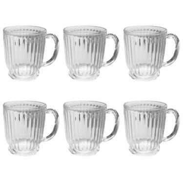 Imagem de Conjunto 6 Xicaras de Cafe Chá Vidro 200ml Sem Pires Cristal Café da Manhã