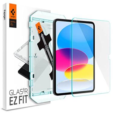 Imagem de Spigen Protetor de tela de vidro temperado [GlasTR EZ Fit] projetado para iPad 10ª geração de 10,9 polegadas (2022) [dureza 9H/compatível com capas]