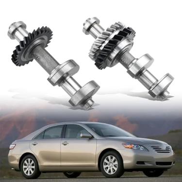 Imagem de 13601-28021 13602-28020 Conjunto de eixos de equilíbrio do motor compatível com Corolla Solara Matrix Camry tC 2AZ-FE 2.4L