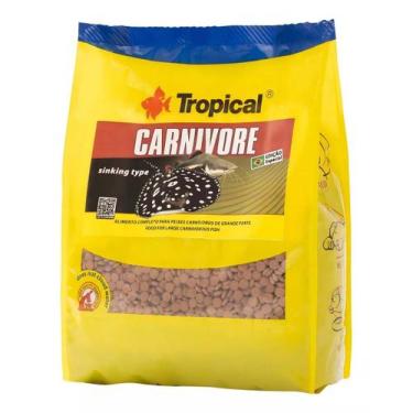 Imagem de Ração Tropical Carnivore Bag 1kg Peixes Carnívoros
