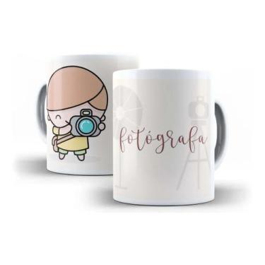 Imagem de Caneca Porcelana Fotógrafa Profissão Coleção Cute Presente Fotografia 