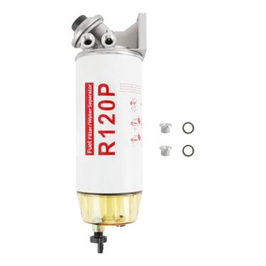 Imagem de Carmocar 30 Micron Diesel Filtro de combustível Seperador de água Bomba de primer de mão 3/8 NPT
