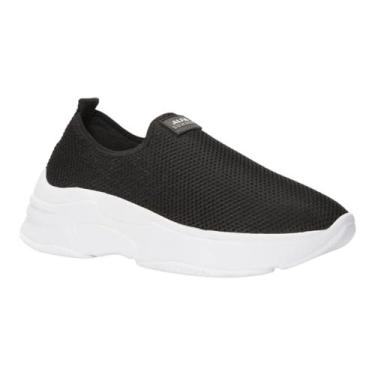 Imagem de Tenis Meia Feminino Slip On Ortopédico Esportivo Leve Academia Casual 