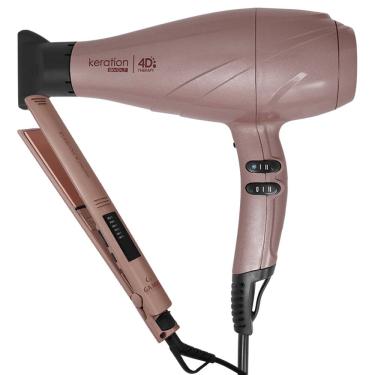 Imagem de Kit Secador Keration e Prancha Led Keration Pro Bivolt