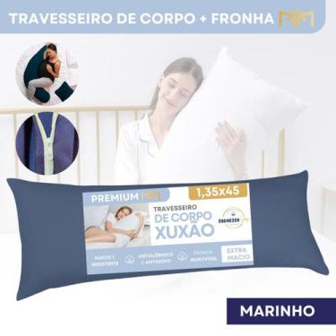 Imagem de Travesseiro de Corpo Xuxão 135x45cm Antialérgico Fibra Siliconada Conf