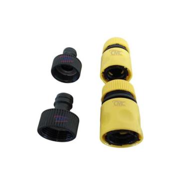 Imagem de 2 engate rapido karcher amarelo original com conector 3/4