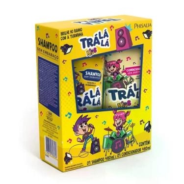 Imagem de Kit Tra Lá Lá Kids sem Embaraço Shampoo 480ml Condicionador-Unissex