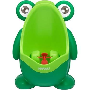Imagem de Pinico Mictório Infantil Sapinho Verde para Menino, Formato de Sapo