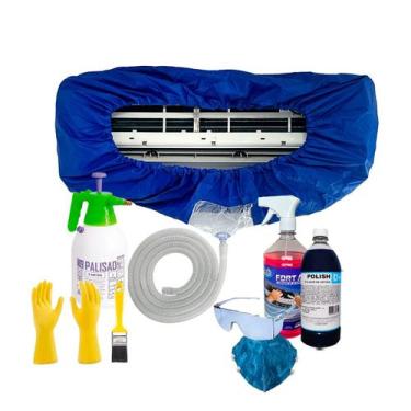Imagem de Kit Completo Para Limpeza De Ar Condicionado Split Até 36 Mil BTUS Bol
