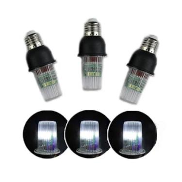 Imagem de SGSLT Lâmpadas Estroboscópicas Led E26 E27 4W, Luzes Cintilantes De Estrela, Jardim, Natal, Efeito Vaga-Lumes Para Cordão Árvore, 3 Peças, Cor Branca