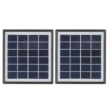 Imagem de 2pcs Painéis Solares USB, 5W Monocristalino Carregador Solar Portátil para Telefone MP3 MP4 Players Camping Caminhando