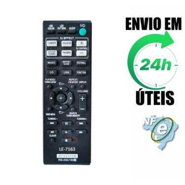 Imagem de Controle Remoto Aparelho Som Sony Rm-Amu163 / Hcd-Gpx33 - Lelong.