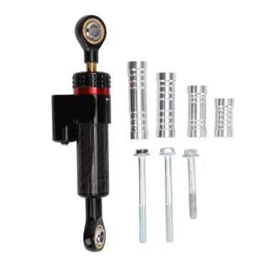 Imagem de Damper Universal de Direção, Alumínio Mota de Alumínio Suporte de Amortecimento de Direção Com 16 Níveis de Ajuste de Amortecimento, Suporte de Amortecedor (padrão de fibra de carbono)