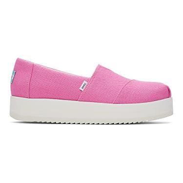 Imagem de TOMS Mocassim feminino Alpargata médio, rosa, 6.5