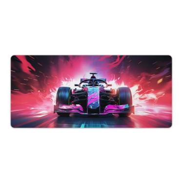 Imagem de FeoYoed Tapete de rato grande F1 tapete de mesa de corrida acessórios de computador para jogos organizadores de escritório suprimentos decoração essenciais almofadas de teclado para mesa de borracha