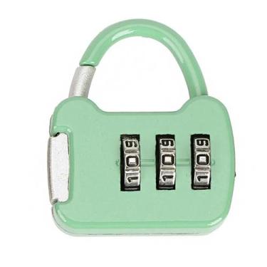 Imagem de Kit 2 Cadeados Coloridos Combinação Bloqueio Por Senha 3 Digitos Armár