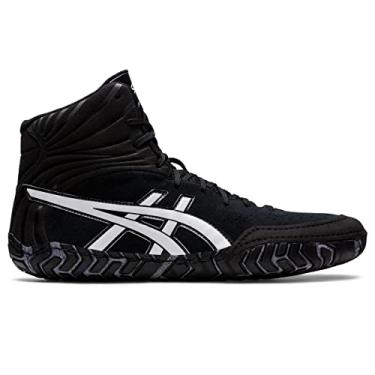 Imagem de ASICS Tênis de luta livre masculino Aggressor 5, Preto/branco, 35