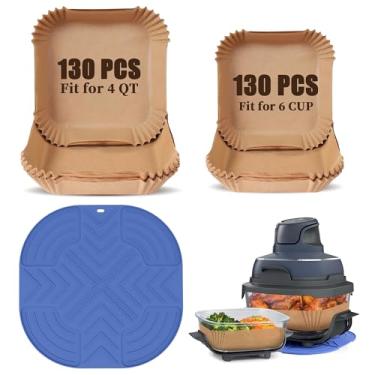 Imagem de 260 forros de fritadeira a ar e forro de silicone para ninja crispi