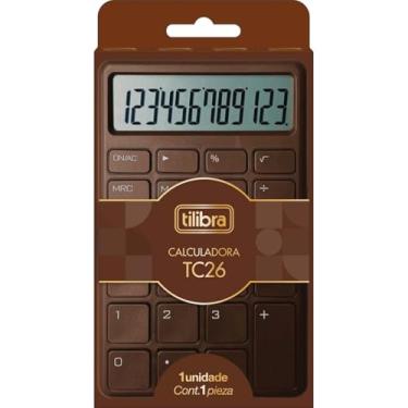 Imagem de Tilibra - Calculadora de Mesa TC26 Chocolate