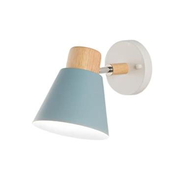 Imagem de Baoblaze Arandela de Parede E27 para Quarto e Sala, Azul, Tamanho real