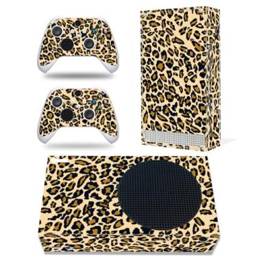 Imagem de Adesivo Skin para Xbox Series S, capa protetora de decalque de vinil compatível com console e controle (marrom)