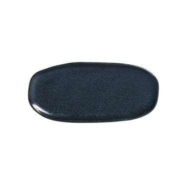 Imagem de Porto Brasil Conjunto com 4 Travessas Oval Rasa Pequena Orgânico Night Blue