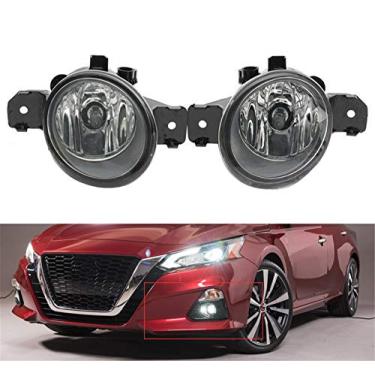 Imagem de munirater Pacote com 2 lâmpadas de halogêneo de lente transparente para Nissan Altima/Maxima/Sentra/Infiniti lado do motorista e do passageiro com 2 lâmpadas de halogêneo H11 55W NI2593117, NI2592117