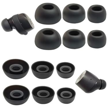 Imagem de Mijusun Pontas De Silicone Para Fones Ouvido Sennheiser Momentum 3, Substituição Ear 2/Cx, Série True Wireless, 6 Pares, Preto